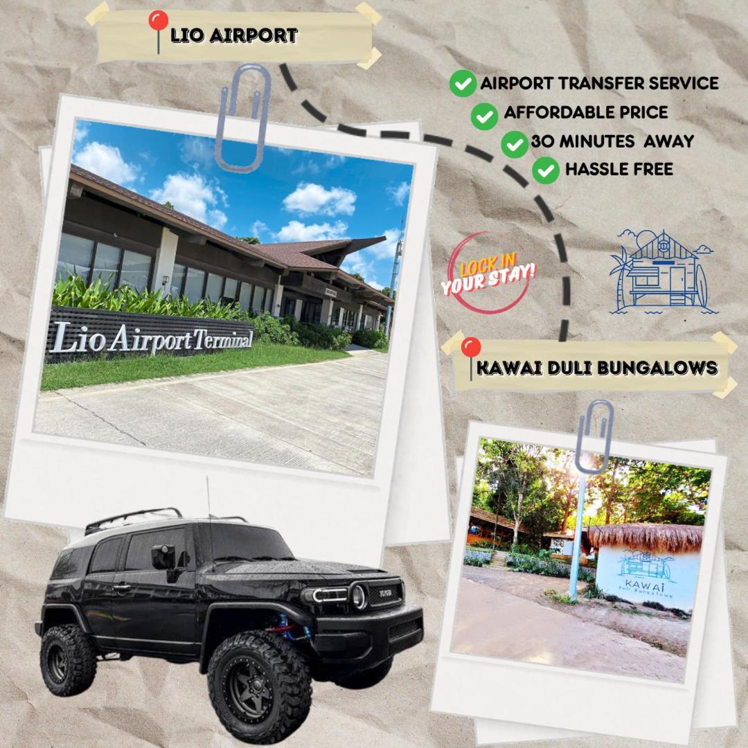 Kawai Duli Bungalows إل نيدو المظهر الخارجي الصورة